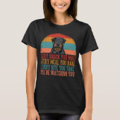 Funny Rottweiler Dog T-shirt (Voorkant)