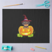Funny Rottweiler Pumpkin Halloween Costume Lover. Tissuepapier (Craft)