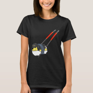 Funny Rottweiler Sushi Schattige Hondenliefhebber  T-shirt