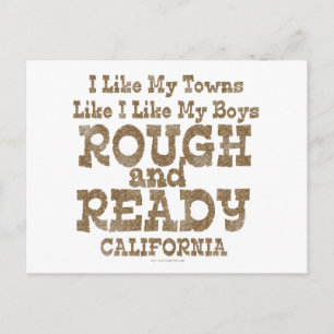 Funny Rough and Ready Boys Briefkaart