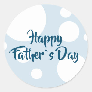 Funny round Sticker voor Happy Father Day