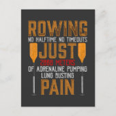 Funny Rowing Adrenaline Pumping Lung Busting Rower Briefkaart (Voorkant)