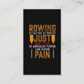 Funny Rowing Adrenaline Pumping Lung Busting Rower Visitekaartje (Voorkant)
