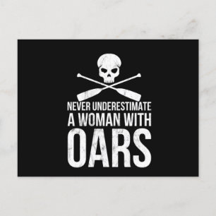 Funny Rowing Canoeing Gift Kayak Rafting Briefkaart