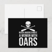 Funny Rowing Canoeing Gift Kayak Rafting Briefkaart (Voorkant / Achterkant)