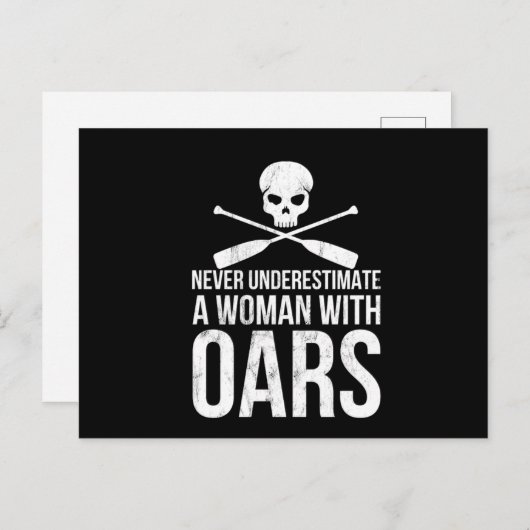 Funny Rowing Canoeing Gift Kayak Rafting Briefkaart (Voorkant / Achterkant)