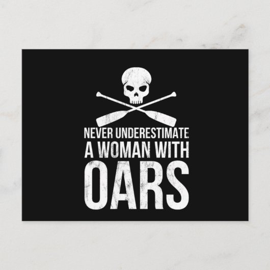 Funny Rowing Canoeing Gift Kayak Rafting Briefkaart (Voorkant)