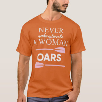 Funny Rowing Canoeing Vrouw met Shirt voor oorloge
