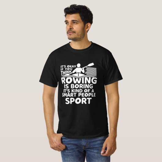 Funny Rowing Crew Quote, Cool Crew Coxswin Rowing T-shirt (Voorkant volledig)