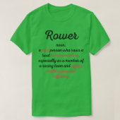 Funny Rowing Definition Gift Idee 2 T-shirt (Design voorkant)