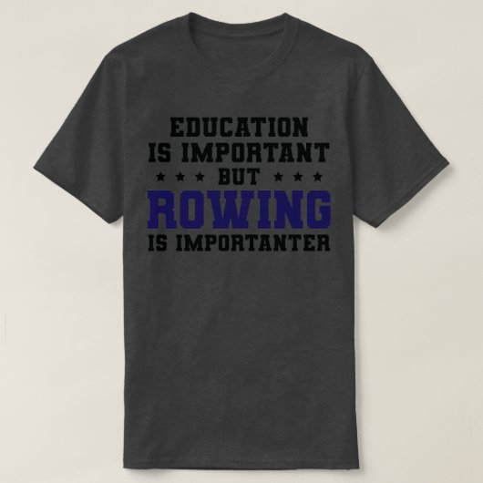 Funny Rowing is belangrijk 2 T-shirt (Design voorkant)