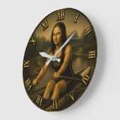 Funny Rowing Mona Lisa Crew Racing Gift Grote Klok (Hoek)