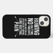 Funny Rowing No Halftime No Time-outs Rowing T-shi iPhone Hoesje (Achterkant horizontaal)