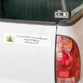 Funny Royal Wedding souvenir autosticker Bumpersticker (Op Truck)