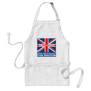 Funny Royal Wedding Standaard Schort