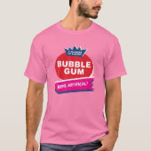 Funny Roze Bubble Gum Halloween Costume T-shirt (Voorkant)