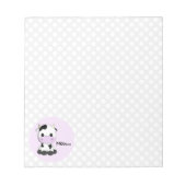 Funny roze cartoon koe notitieblok (Voorkant)