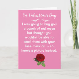 Funny Rozen Lockdown Valentijnsdag Card Kaart