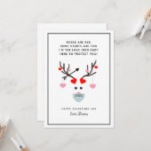 Funny Rozen zijn Red Valentijnsdag 2022-naam Kaart (Voorkant / Achterkant in situ)