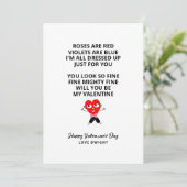 Funny Rozen zijn rode Vriendinnen Valentijnsdag Feestdagenkaart (Staand voorkant)