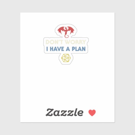 Funny Rpg Dungeons Board Game D20 Dice Fumble Retr Sticker (Vel)