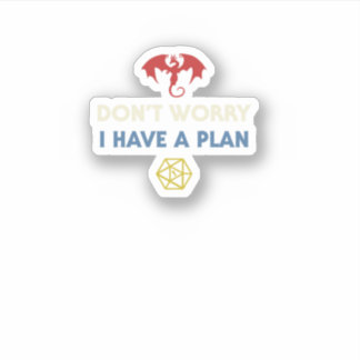 Funny Rpg Dungeons Board Game D20 Dice Fumble Retr Sticker