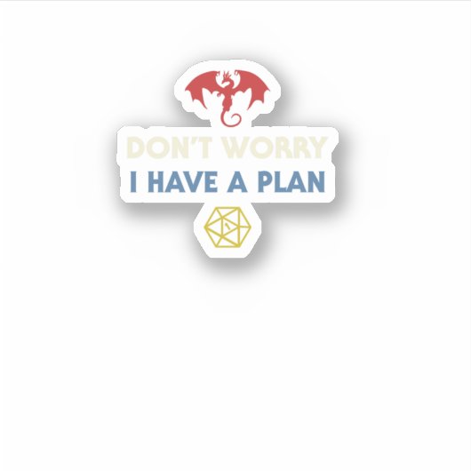 Funny Rpg Dungeons Board Game D20 Dice Fumble Retr Sticker (Voorkant)