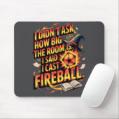 Funny Rpg I Cast Fireball Quote With Wizard Hat An Muismat (Met muis)
