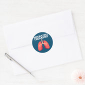 Funny RT Zurse Ademhalingstherapie Ronde Sticker (Envelop)