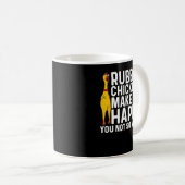 Funny Rubber Chicken Gift Mannen Vrouwen Rubber Ch Koffiemok (Voorkant rechts)