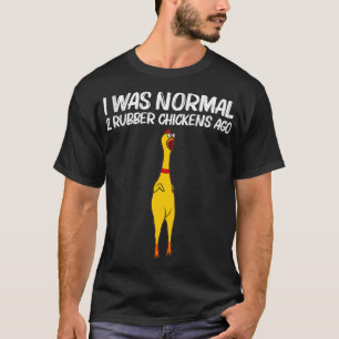 Funny Rubber Chicken Gift Mannen Vrouwen Rubber Ch T-shirt