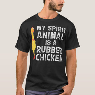 Funny Rubber Chicken Gift Mannen Vrouwen Rubber Ch T-shirt