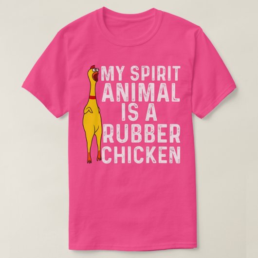 Funny Rubber Chicken Gift Mannen Vrouwen Rubber Ch T-shirt (Design voorkant)