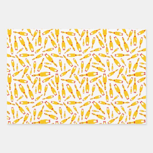 Funny Rubber Chicken Inpakpapier Vel (Voorkant 3)