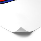 Funny Rubber Chicken kayaking cartoon Poster (Hoek)