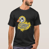 Funny Rubber Duck, Bathing Duck, Skull Skeleton Hu T-shirt (Voorkant)