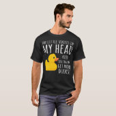 Funny Rubber Duck Little Voices in mijn waterverf  T-shirt (Voorkant volledig)