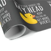 Funny Rubber Duck Little Voices in m'n hoofd Cadeaupapier (Rol Hoek)