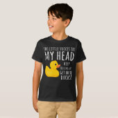 Funny Rubber Duck Little Voices in m'n hoofd T-shirt (Voorkant volledig)