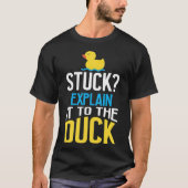 Funny Rubber Duck Programming Bug Debugging Labrad T-shirt (Voorkant)