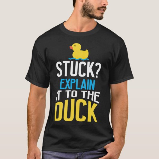 Funny Rubber Duck Programming Bug Debugging Labrad T-shirt (Voorkant)