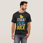 Funny Rubber Duck Programming Bug Debugging Labrad T-shirt (Voorkant volledig)