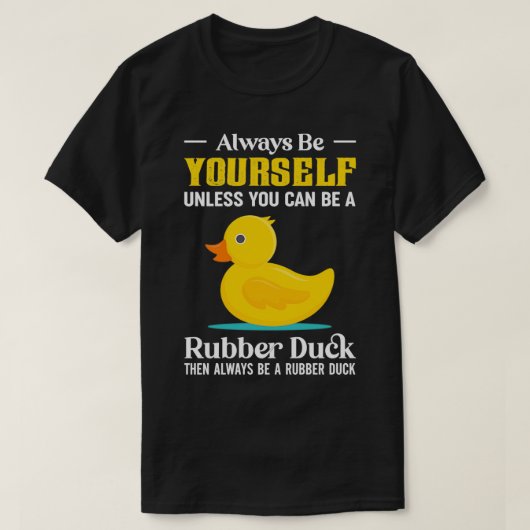Funny Rubber Duck Quack T-shirt (Design voorkant)