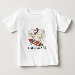 Funny Rubber Duck USA Patriotic Firequacker 4th