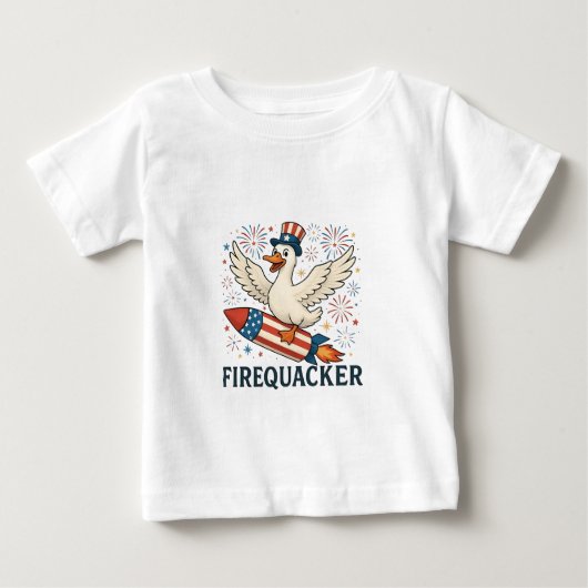 Funny Rubber Duck USA Patriotic Firequacker 4th (Voorkant)