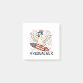 Funny Rubber Duck USA Patriotic Firequacker 4th Post-it® Notes (Voorkant)