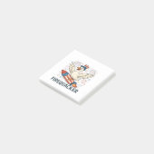 Funny Rubber Duck USA Patriotic Firequacker 4th Post-it® Notes (Schuin)