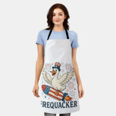 Funny Rubber Duck USA Patriotic Firequacker 4th Schort (Gedragen)