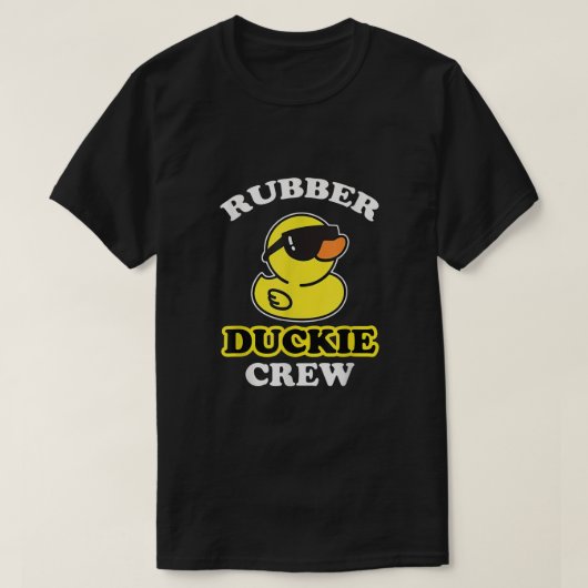Funny Rubber Duck Yellow Duckie Crew Bath Ducks Du T-shirt (Design voorkant)