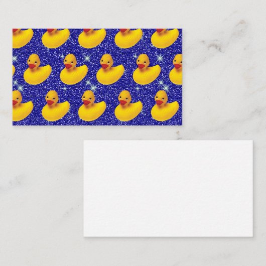 Funny Rubber Ducks Yellow Duckie Boerderij Dierenv Visitekaartje (Voorkant / Achterkant)